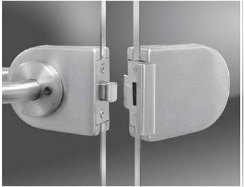 玻璃門半圓中間鎖夾